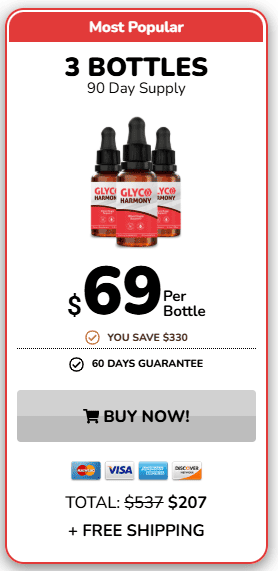 glyco harmony 3 bottles price